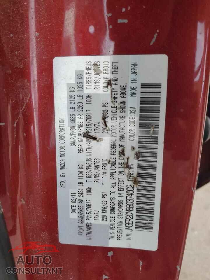 MAZDA CX-7 2011 - JM3ER2CM8B0374002