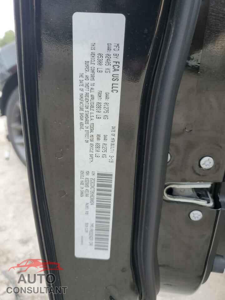 DODGE CHARGER 2019 - 2C3CDXCT2KH630024