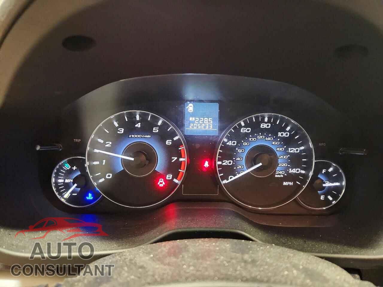 SUBARU OUTBACK 2011 - 4S4BRBCC9B1320152