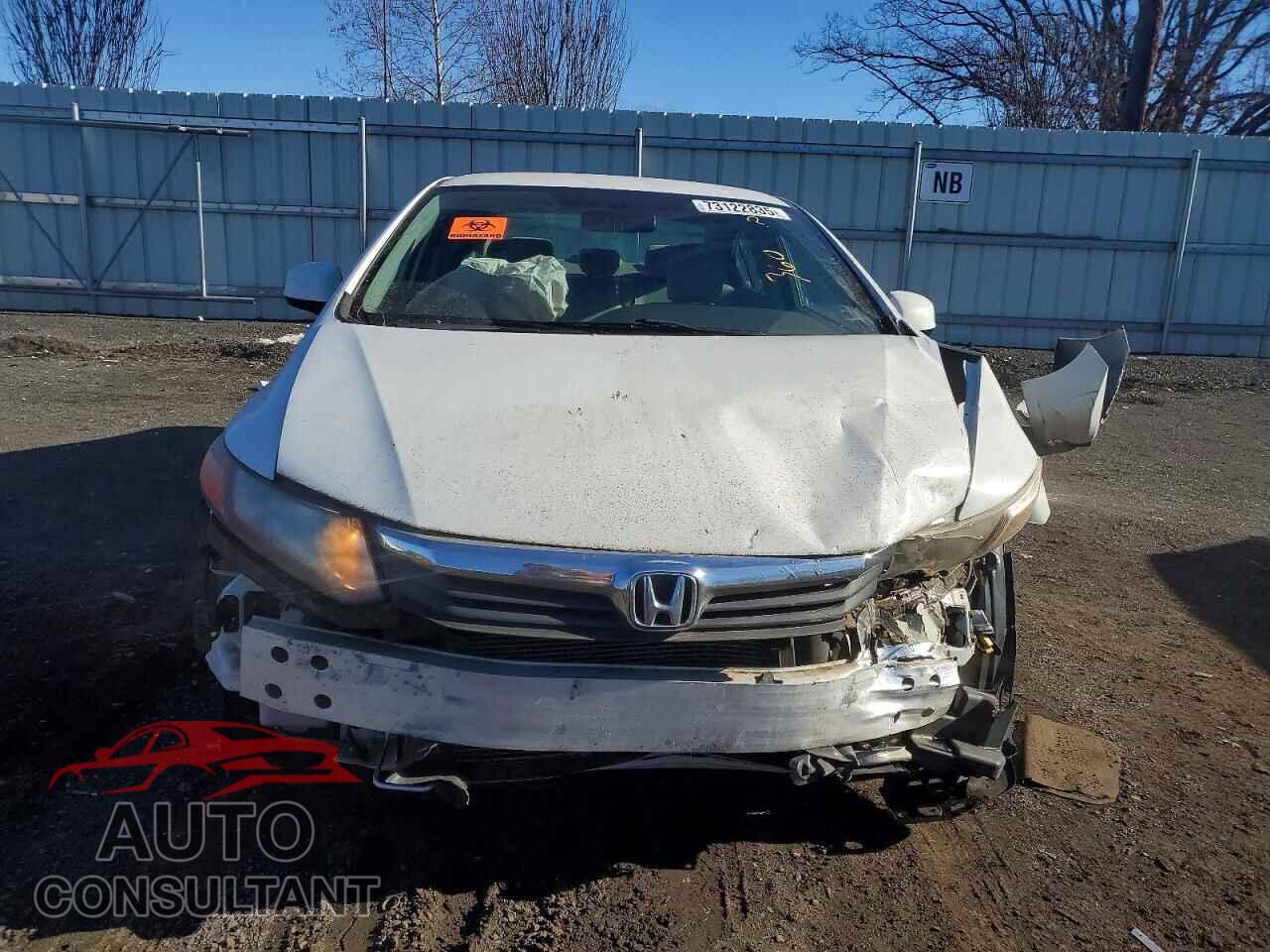 HONDA CIVIC 2012 - 2HGFB2F51CH563417