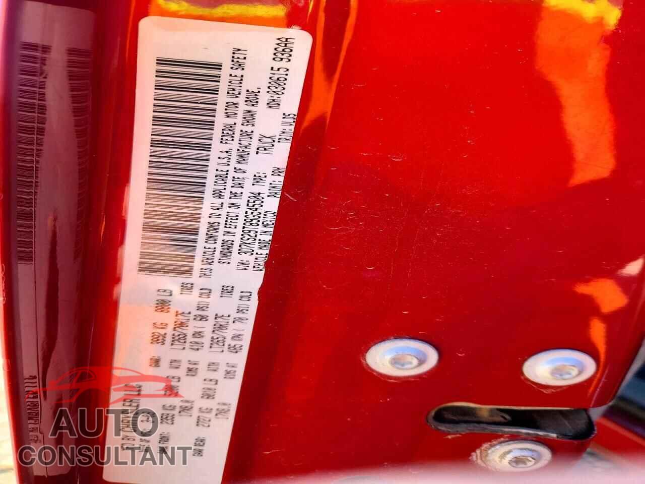 DODGE RAM 2500 2009 - 3D7KS29T89G545504