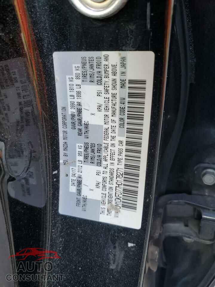 MAZDA CX-3 2017 - JM1DKFD77H0176271