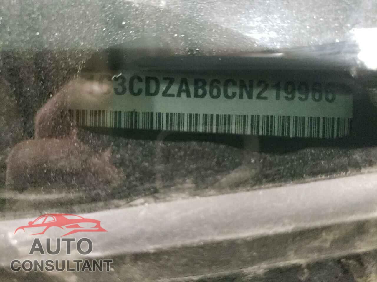 DODGE AVENGER 2012 - 1C3CDZAB6CN219966