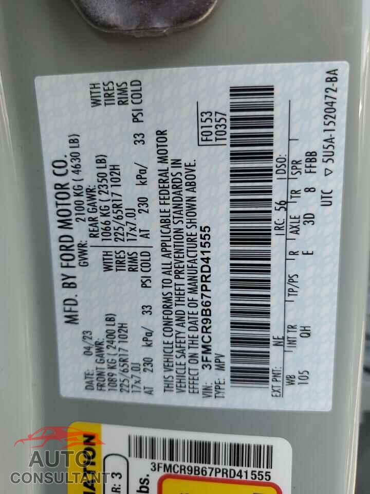 FORD BRONCO 2023 - 3FMCR9B67PRD41555