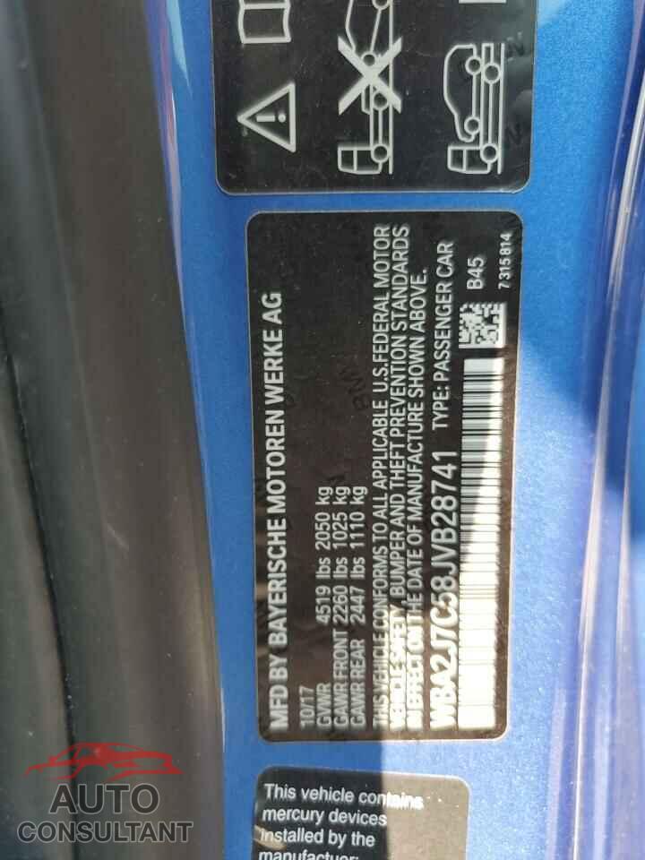 BMW M2 2018 - WBA2J7C58JVB28741