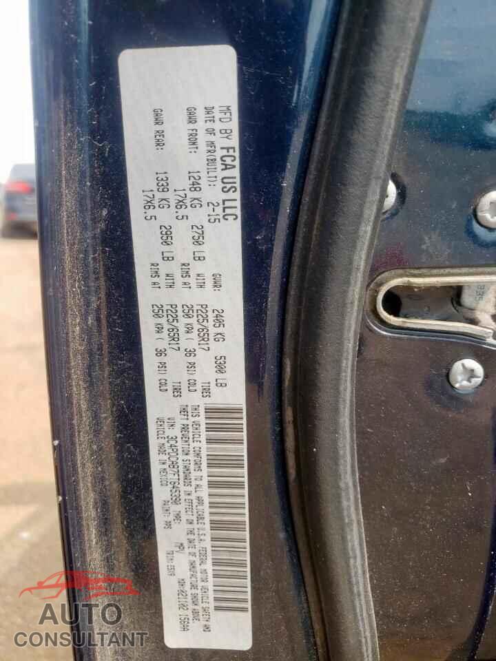 DODGE JOURNEY 2015 - 3C4PDCAB7FT645390
