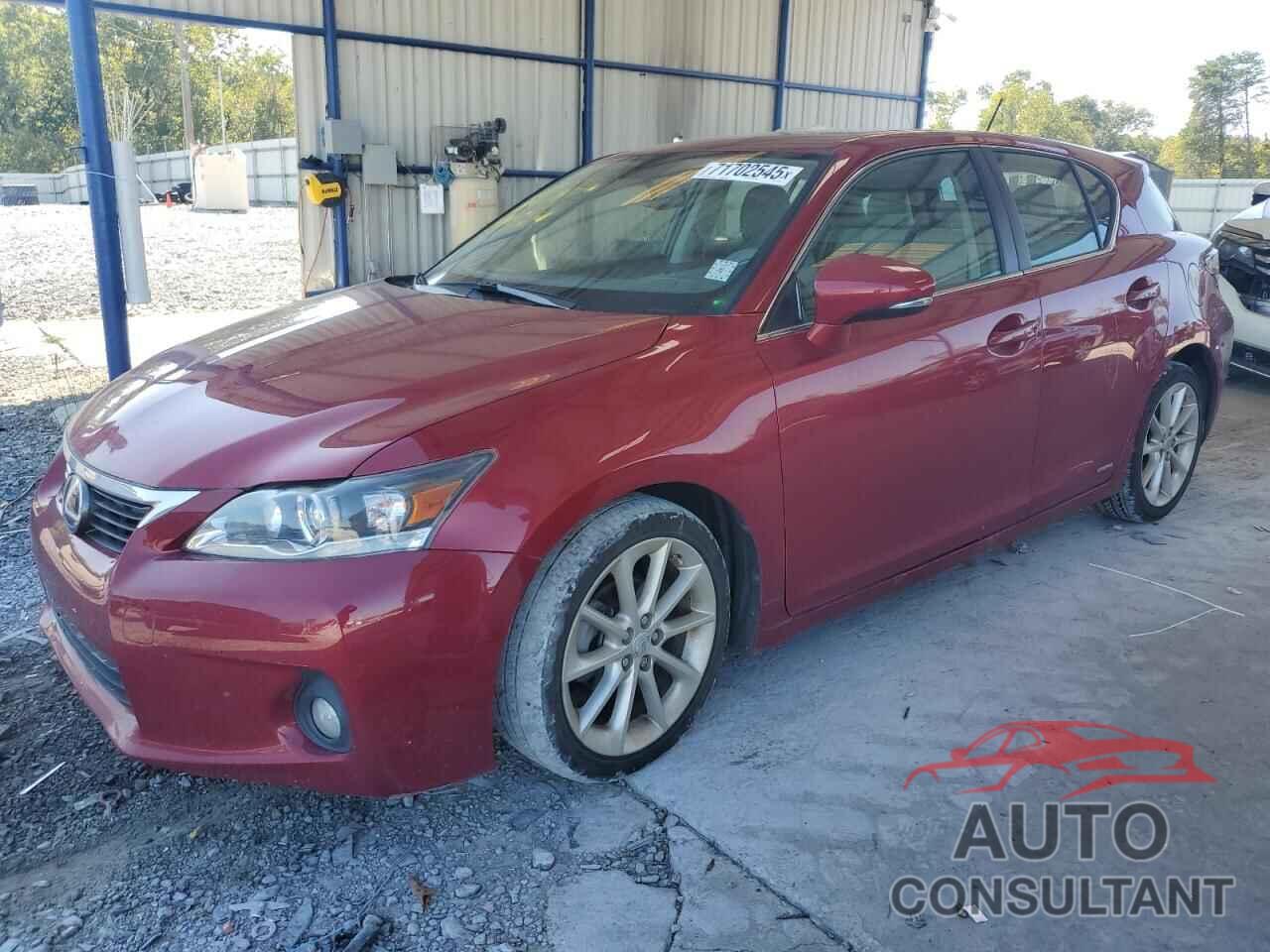 LEXUS CT 200 2012 - JTHKD5BH7C2114601