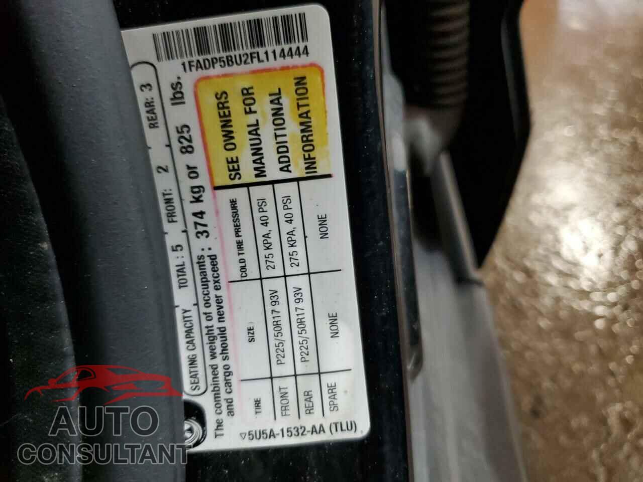 FORD CMAX 2015 - 1FADP5BU2FL114444