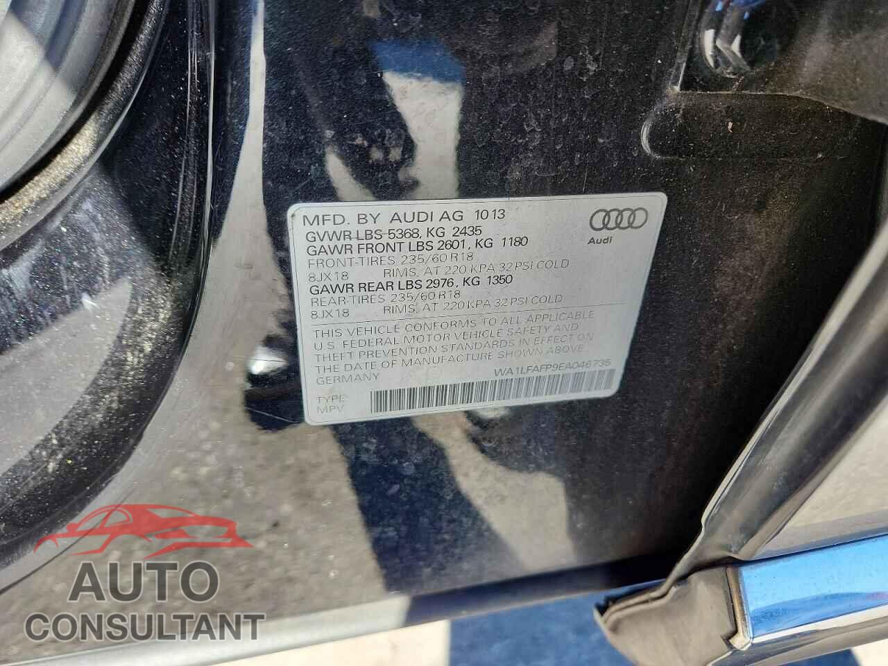 AUDI Q5 2014 - WA1LFAFP9EA046735
