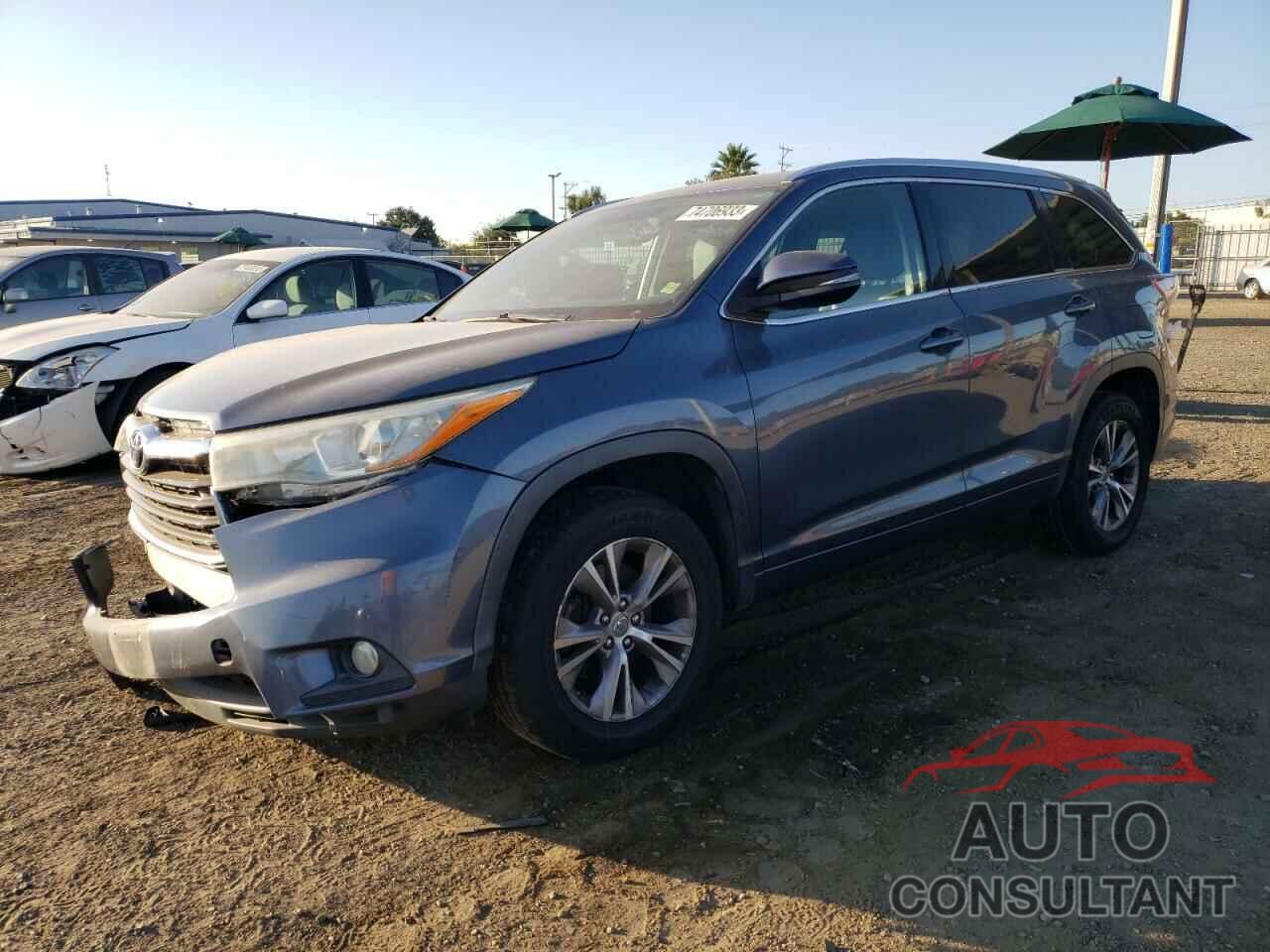 TOYOTA HIGHLANDER 2015 - 5TDKKRFH7FS100994