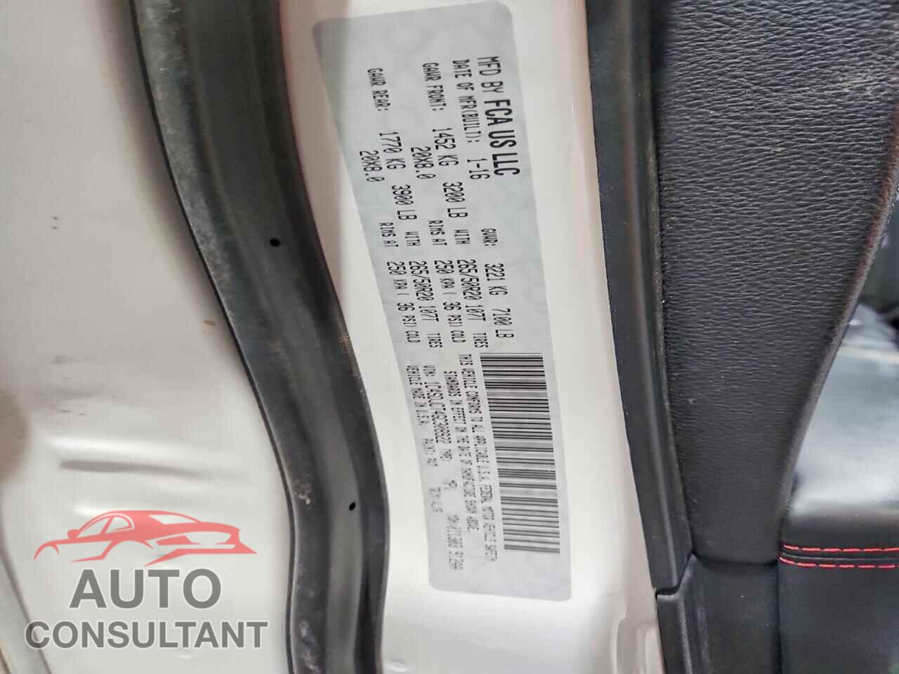 DODGE DURANGO 2016 - 1C4SDJCT4GC308922