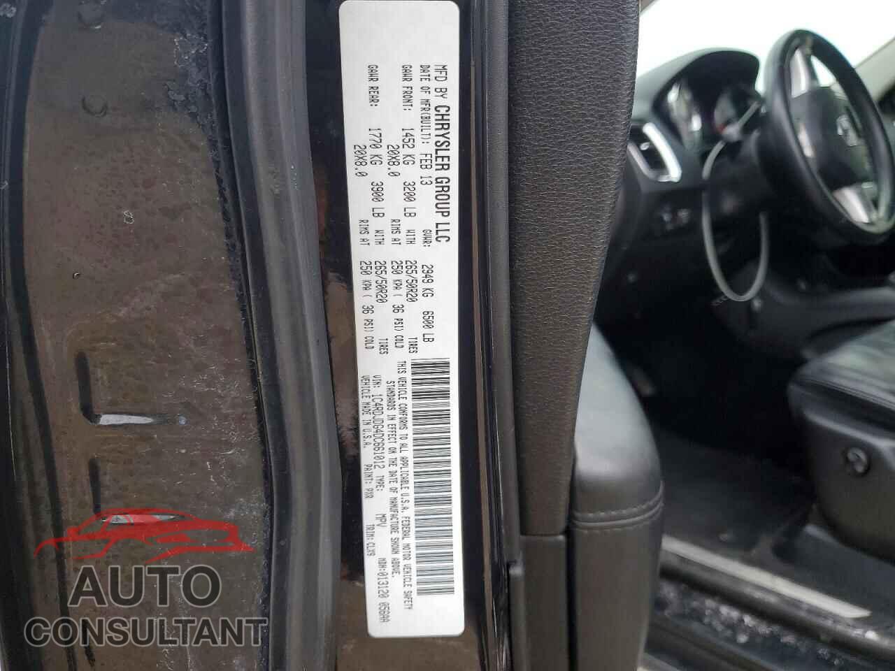 DODGE DURANGO 2013 - 1C4RDJDG4DC661012