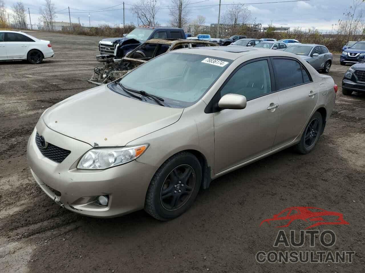 TOYOTA COROLLA 2009 - 2T1BU40E99C135268