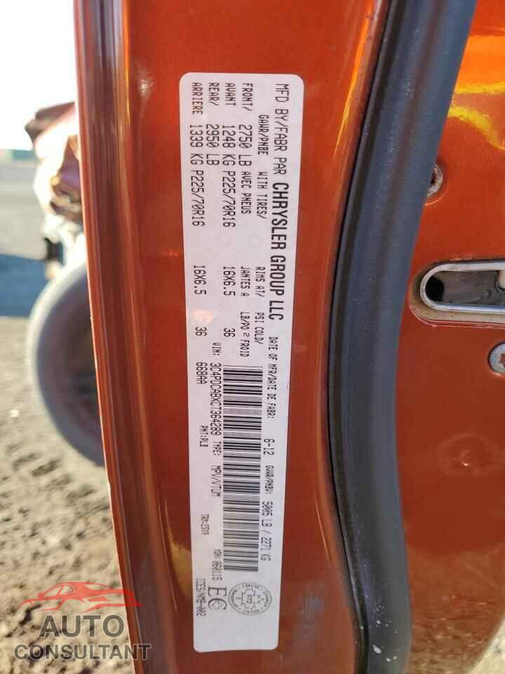 DODGE JOURNEY 2012 - 3C4PDCABXCT364289