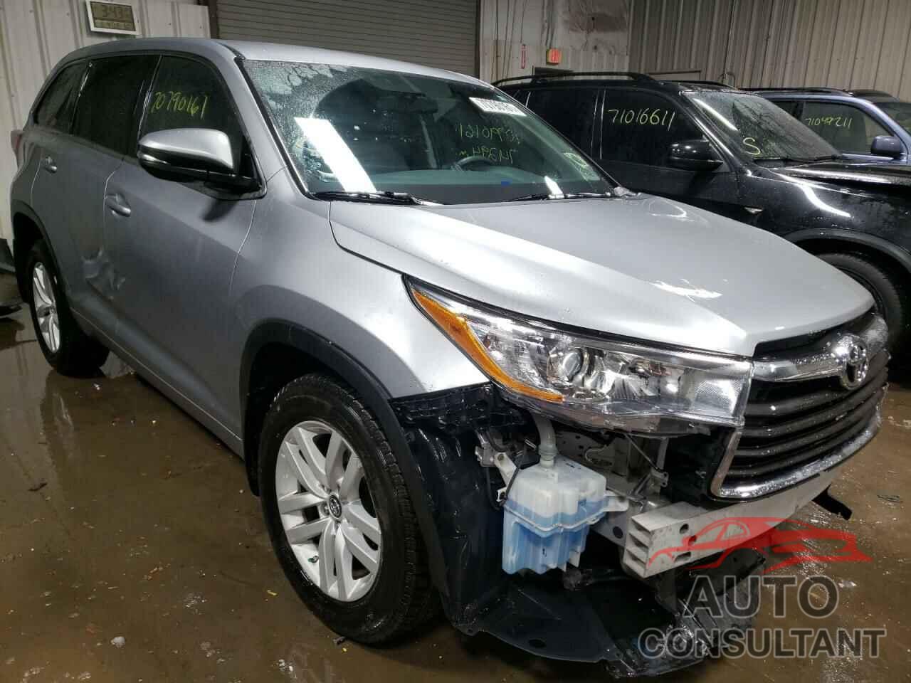 TOYOTA HIGHLANDER 2016 - 5TDZARFH8GS021322