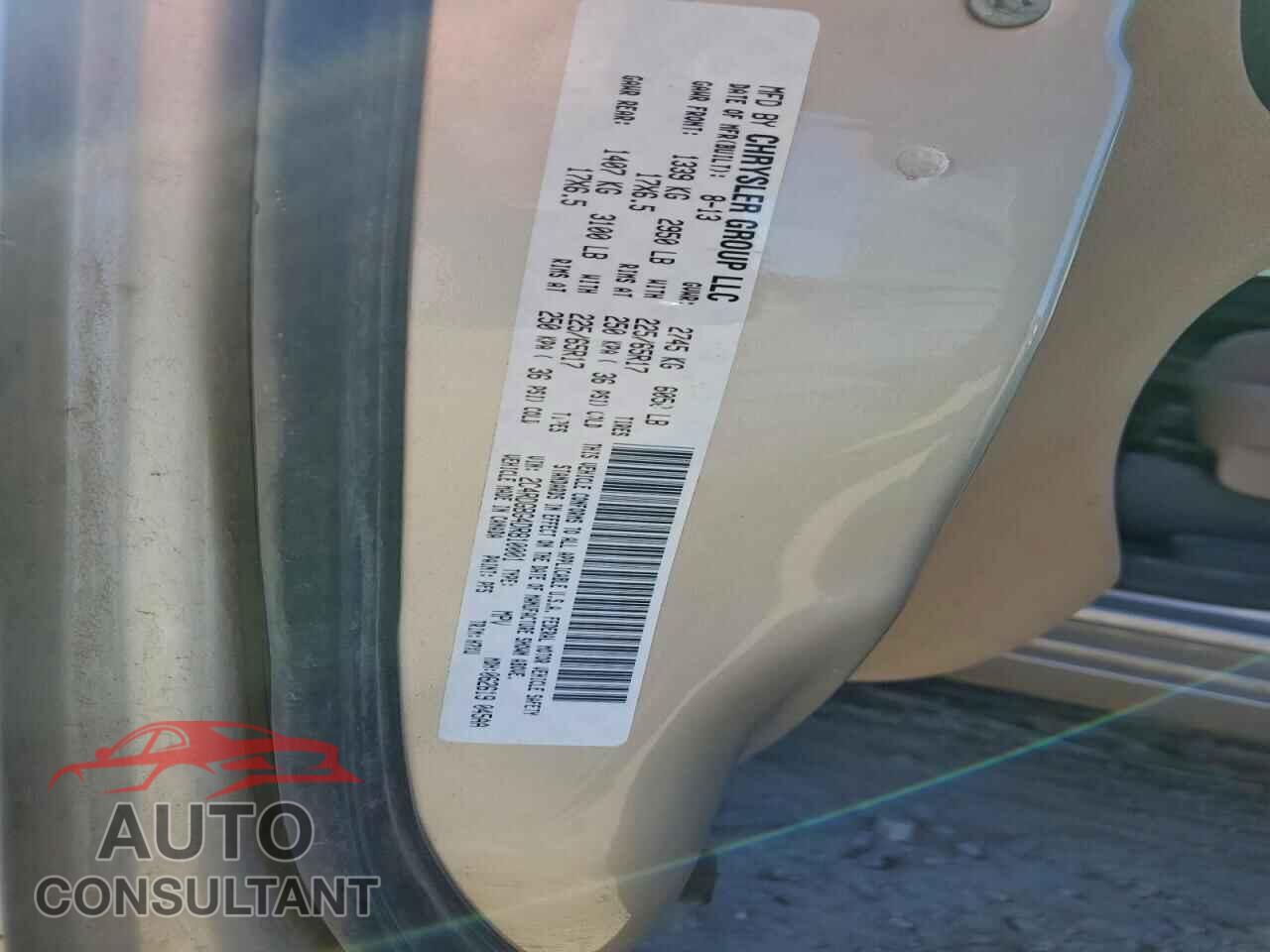 DODGE CARAVAN 2013 - 2C4RDGBG4DR810001