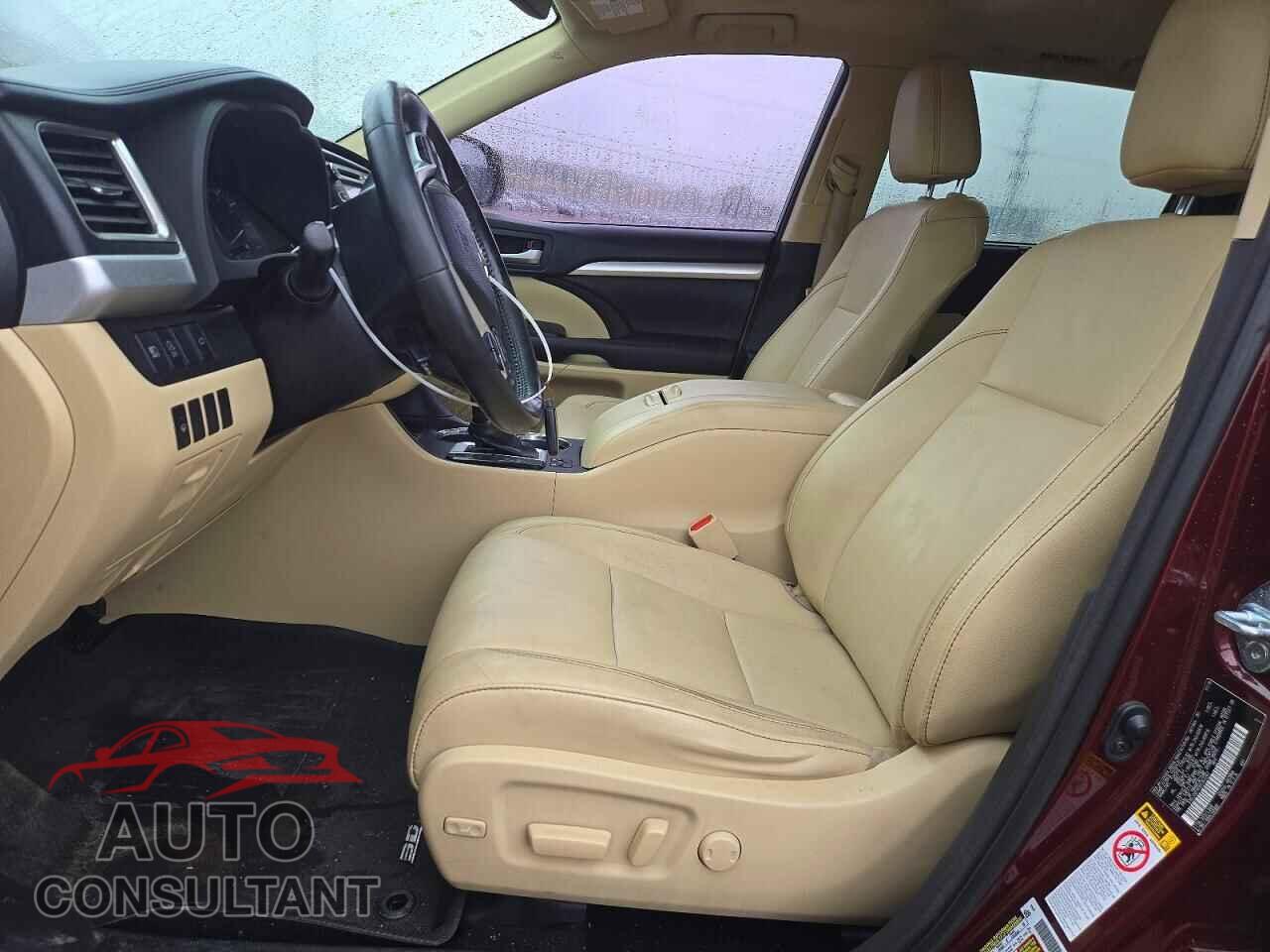 TOYOTA HIGHLANDER 2017 - 5TDJZRFH5HS363267