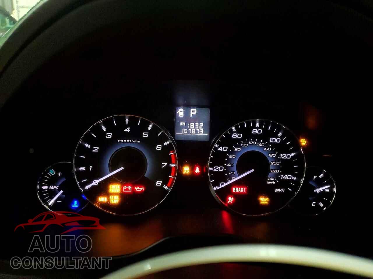 SUBARU OUTBACK 2012 - 4S4BRCAC6C3243027