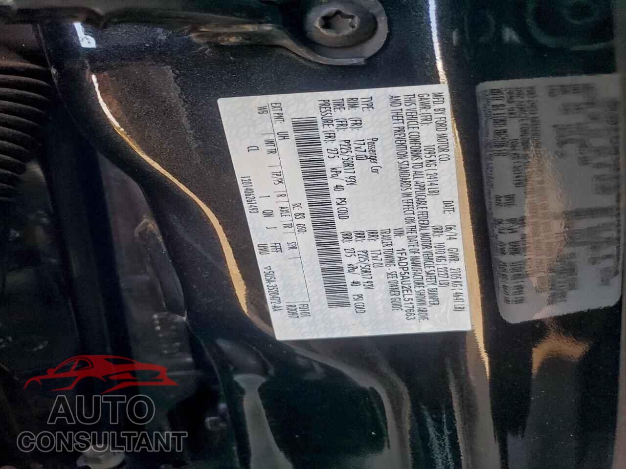 FORD CMAX 2014 - 1FADP5AU2EL517663