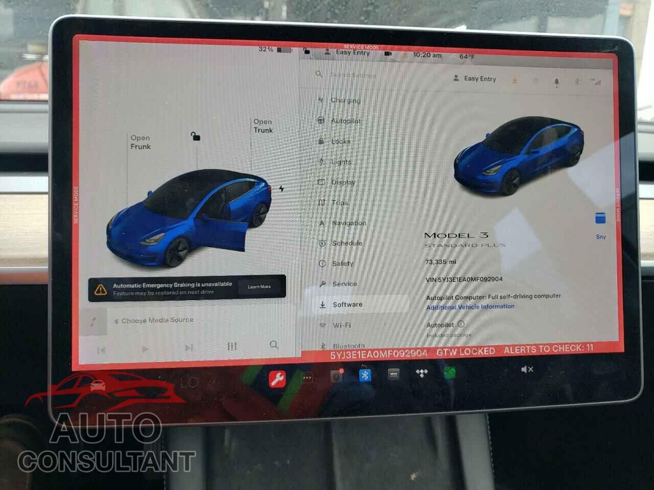 TESLA MODEL 3 2021 - 5YJ3E1EA0MF092904