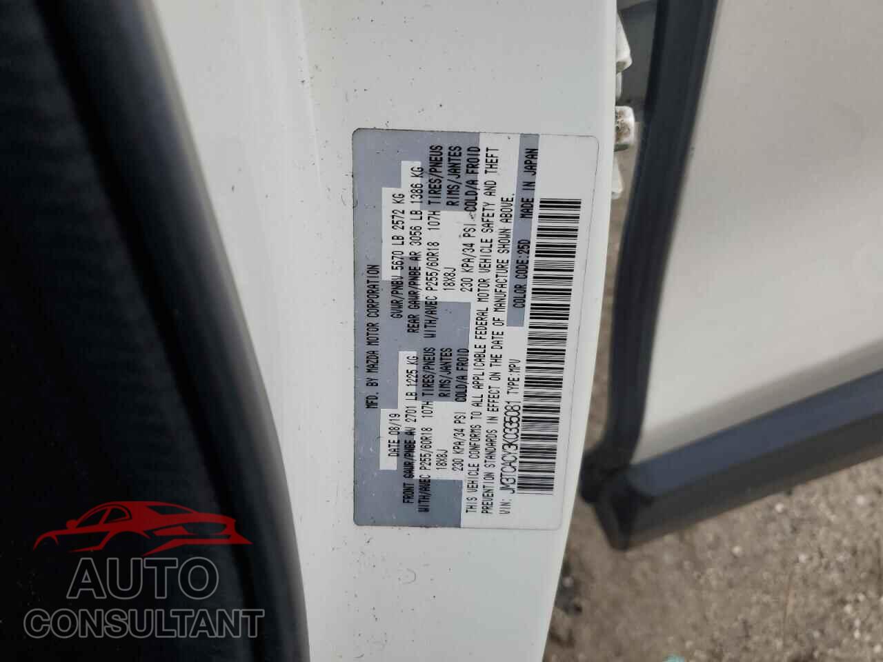 MAZDA CX-9 2019 - JM3TCACY3K0335081