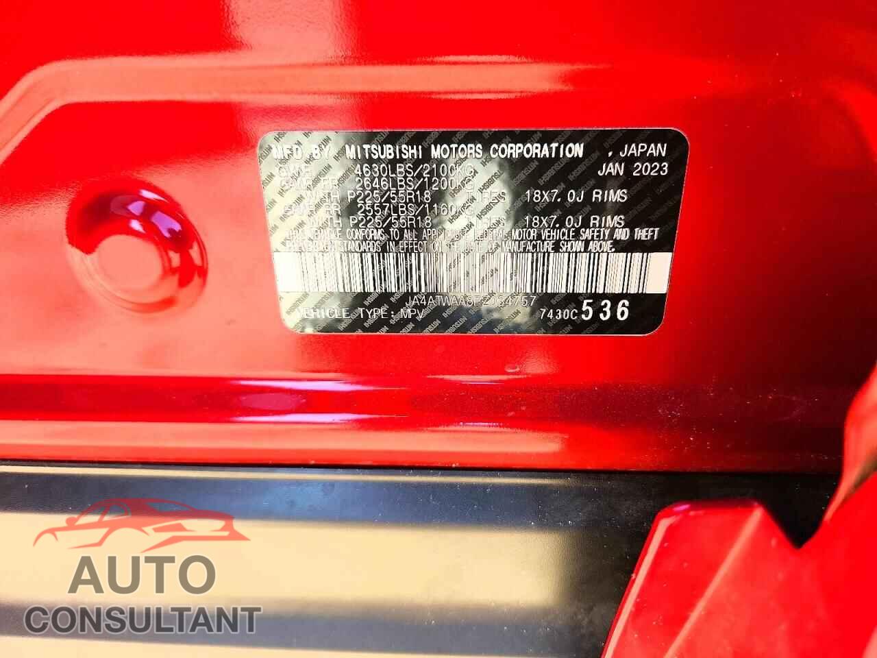 MITSUBISHI ECLIPSE 2023 - JA4ATWAA8PZ034757