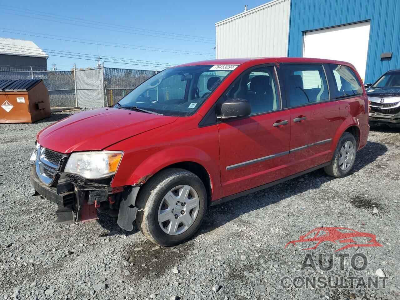 DODGE CARAVAN 2012 - 2C4RDGBG3CR193284