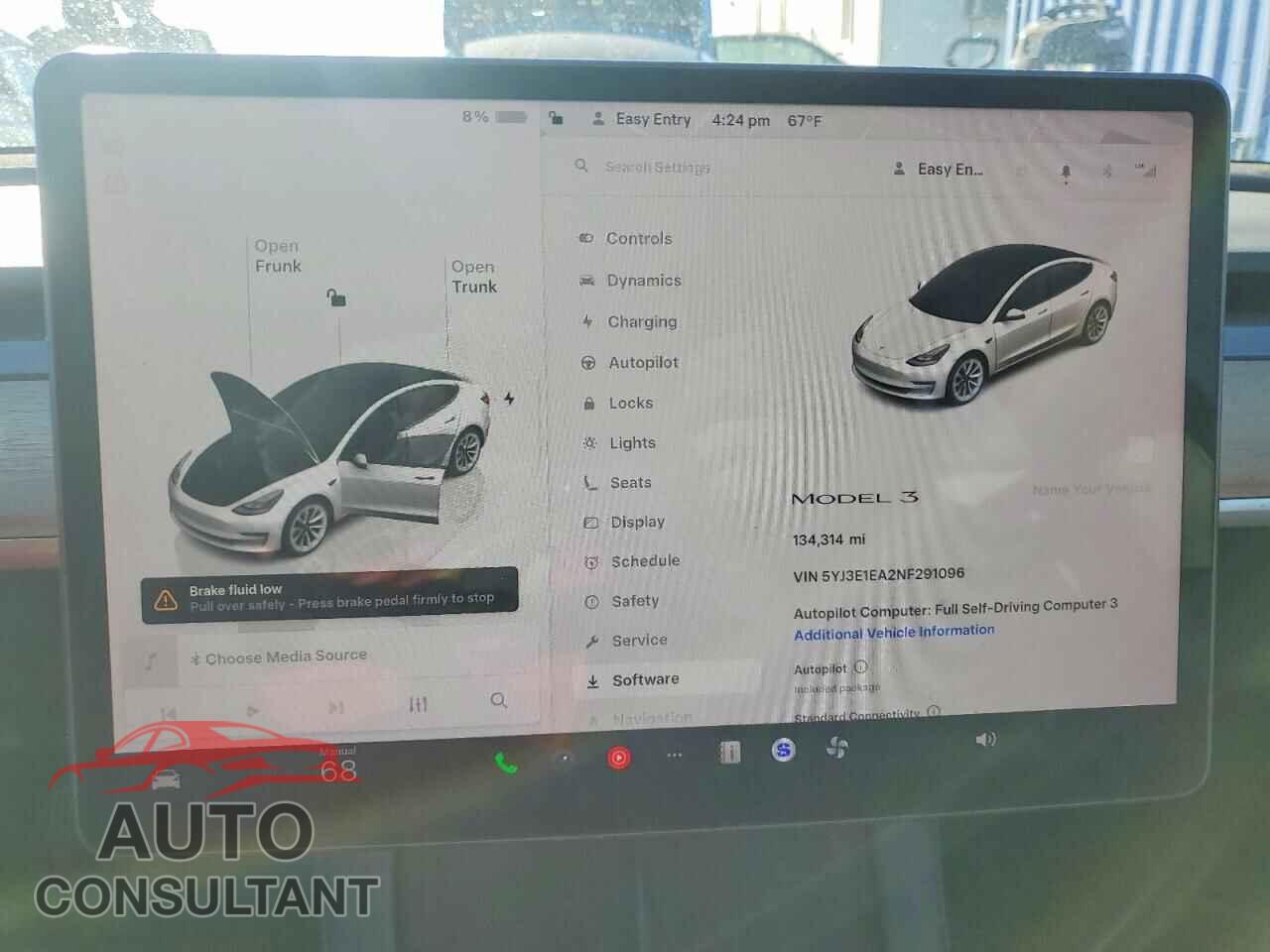 TESLA MODEL 3 2022 - 5YJ3E1EA2NF291096