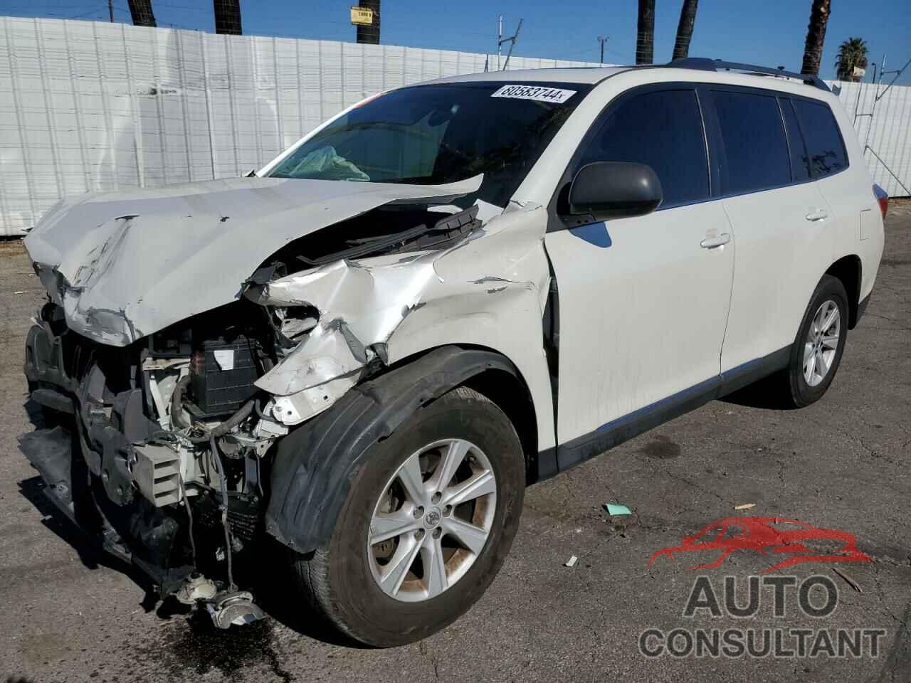 TOYOTA HIGHLANDER 2013 - 5TDZK3EH8DS109097