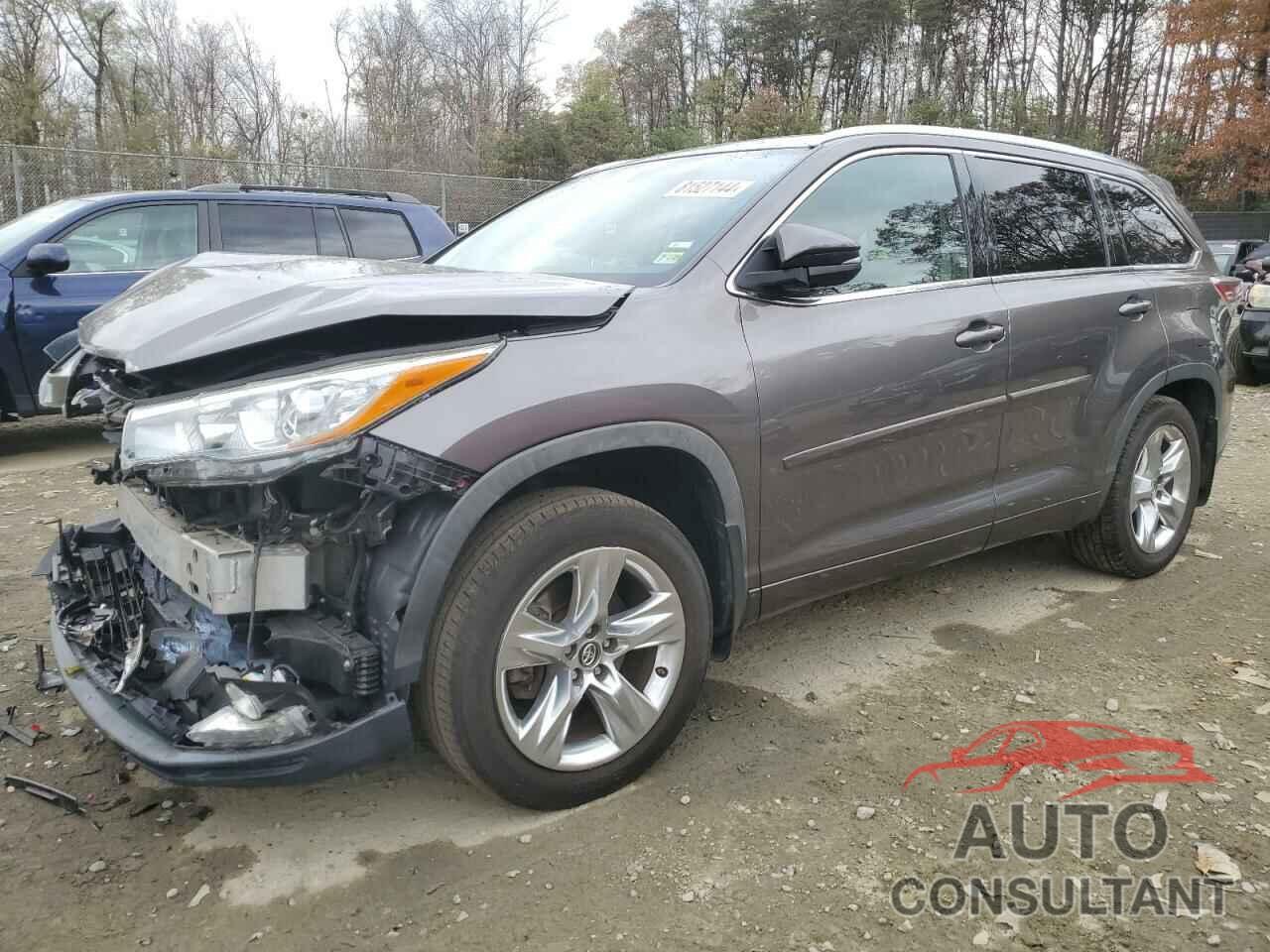 TOYOTA HIGHLANDER 2016 - 5TDDKRFH6GS306432