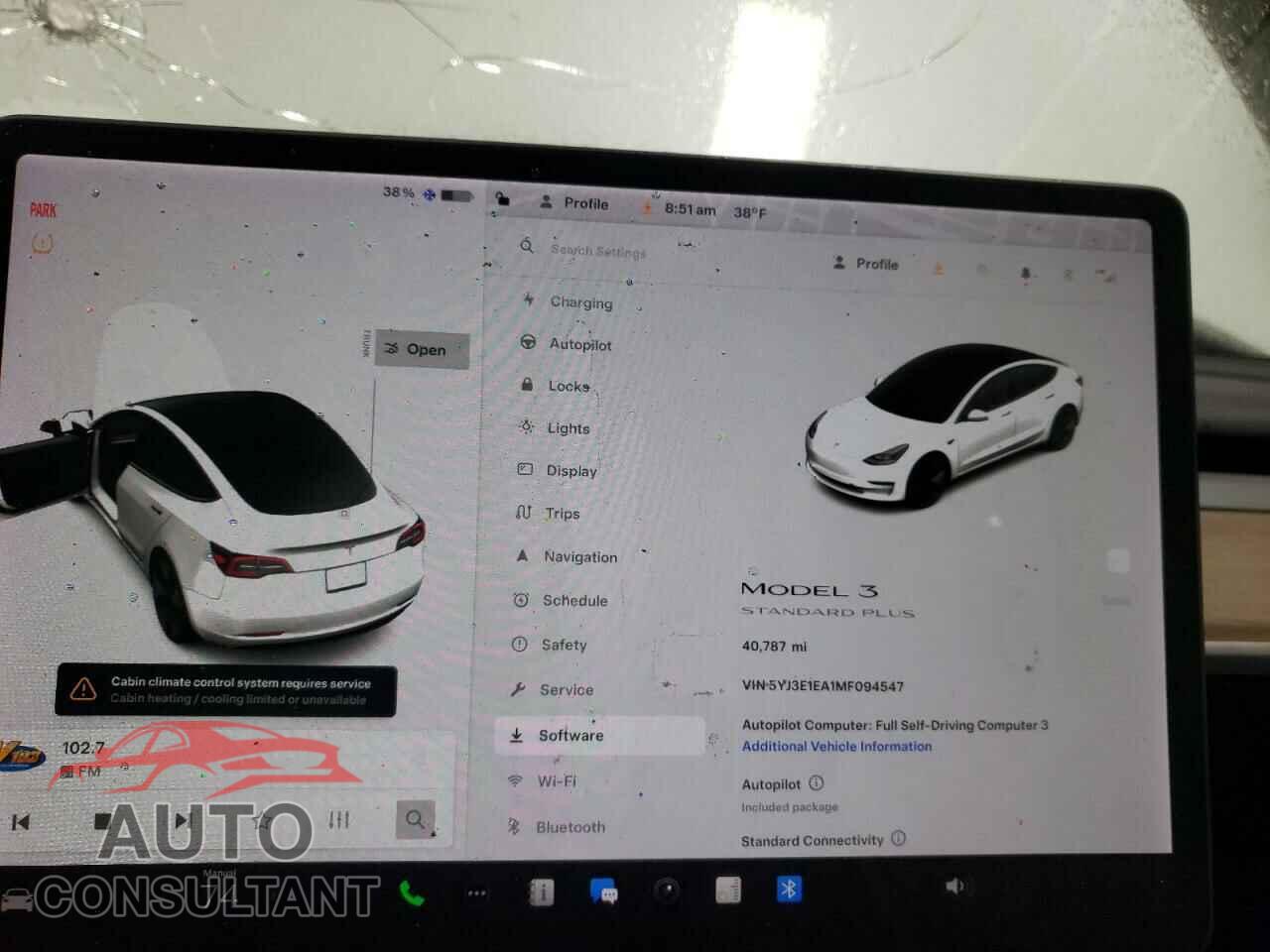 TESLA MODEL 3 2021 - 5YJ3E1EA1MF094547