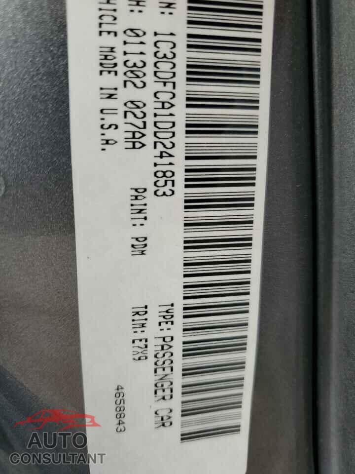 DODGE DART 2013 - 1C3CDFCA1DD241853