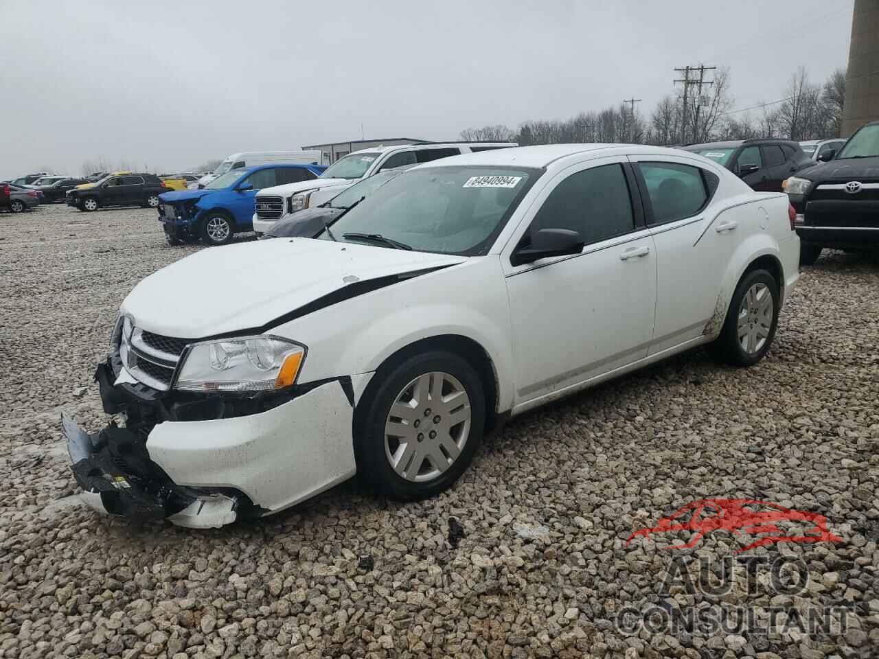 DODGE AVENGER 2012 - 1C3CDZAB3CN325825