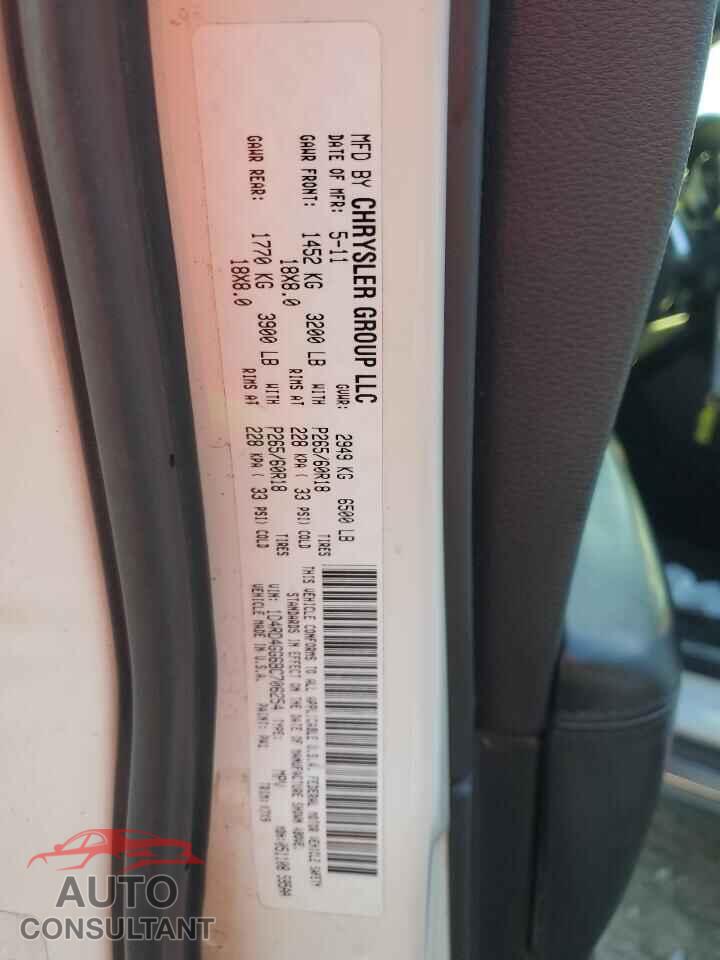 DODGE DURANGO 2011 - 1D4RD4GG6BC706254