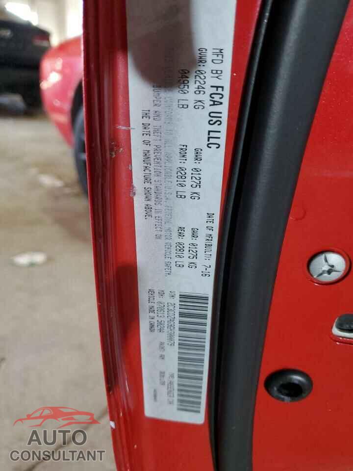 DODGE CHALLENGER 2016 - 2C3CDZAG9GH300079