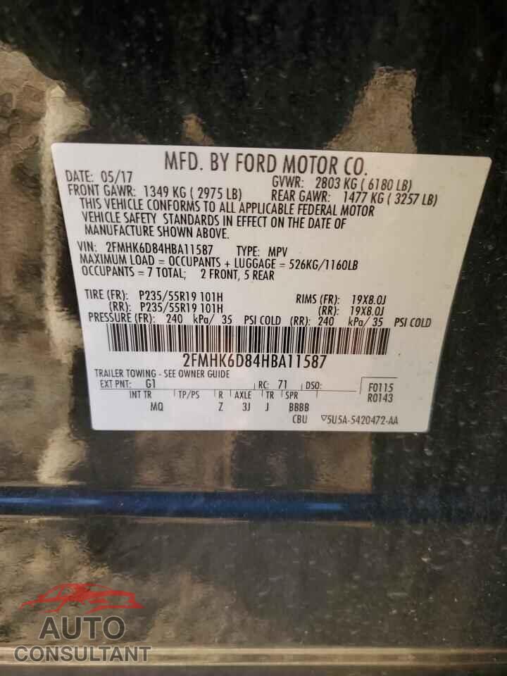 FORD FLEX 2017 - 2FMHK6D84HBA11587