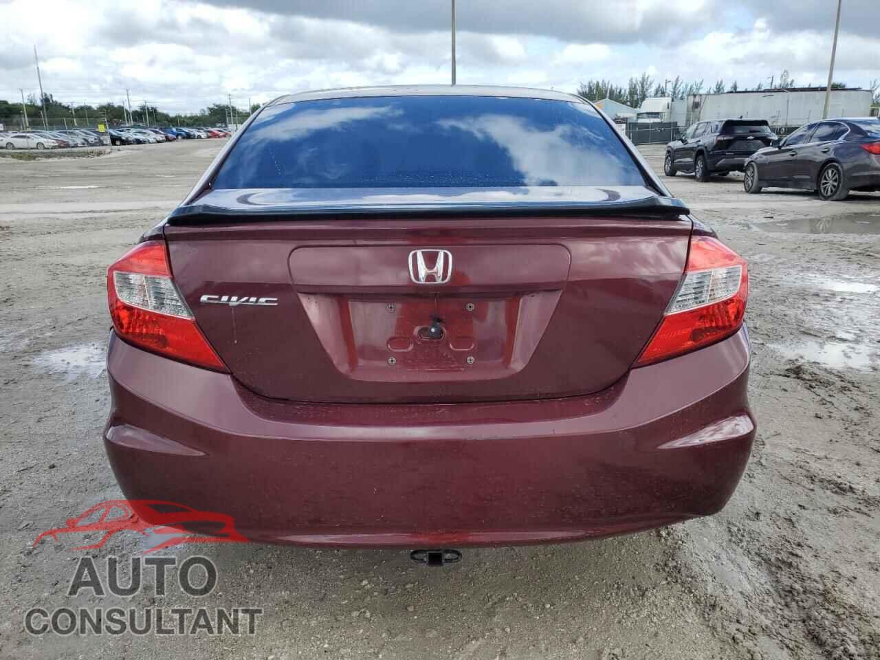 HONDA CIVIC 2012 - 19XFB2F86CE372306