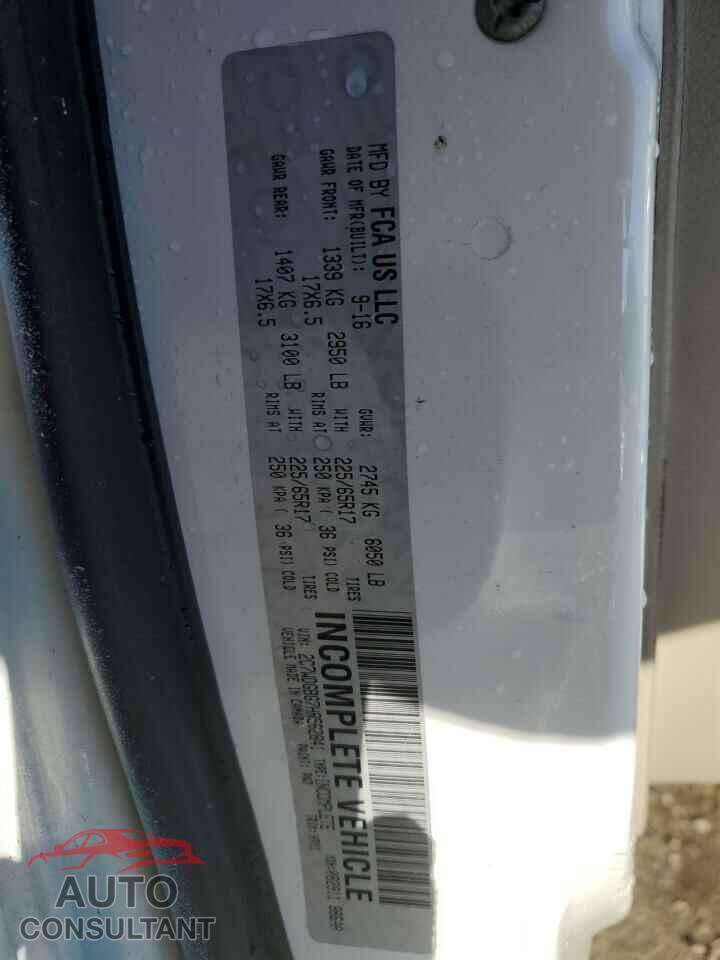 DODGE CARAVAN 2017 - 2C7WDGBG7HR562841
