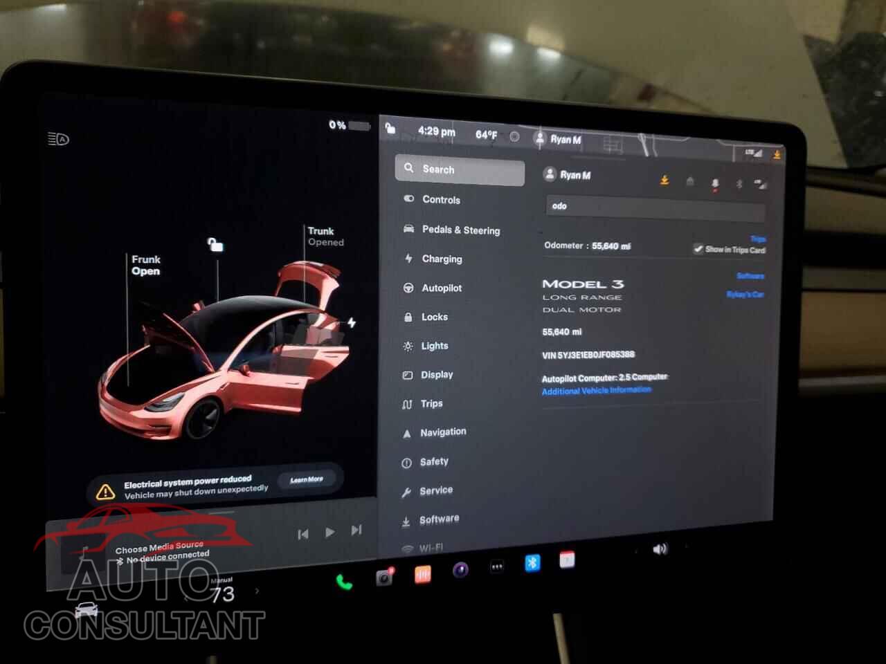 TESLA MODEL 3 2018 - 5YJ3E1EB0JF085388