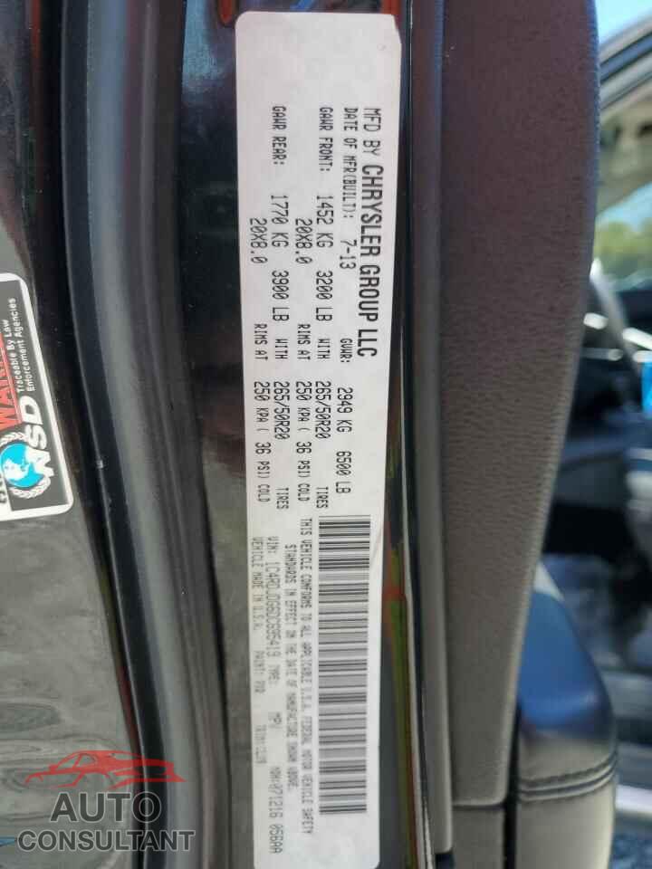 DODGE DURANGO 2013 - 1C4RDJDG6DC695419
