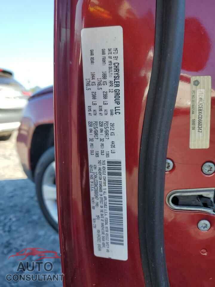 JEEP COMPASS 2012 - 1C4NJCEBXCD660347
