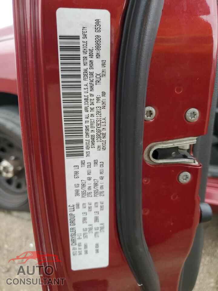 DODGE RAM 1500 2012 - 1C6RD6FK9CS112013
