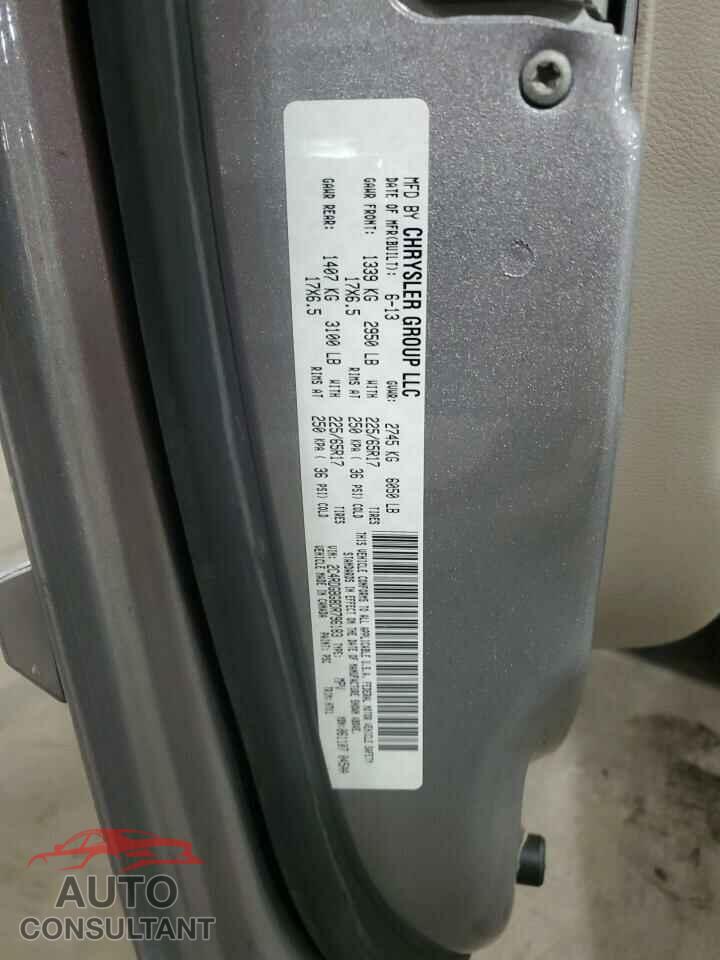 DODGE CARAVAN 2013 - 2C4RDGBG8DR796183