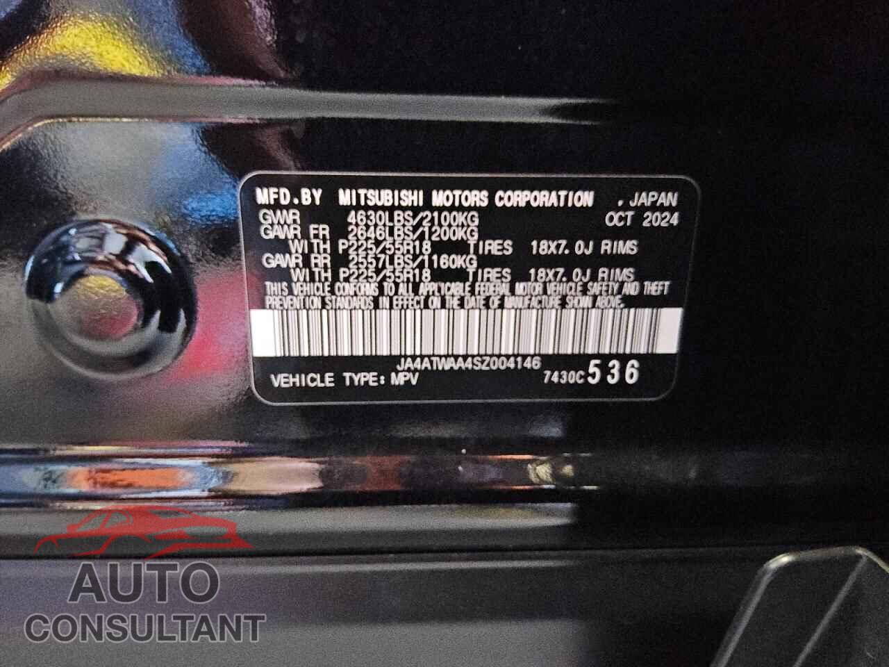 MITSUBISHI ECLIPSE 2025 - JA4ATWAA4SZ004146