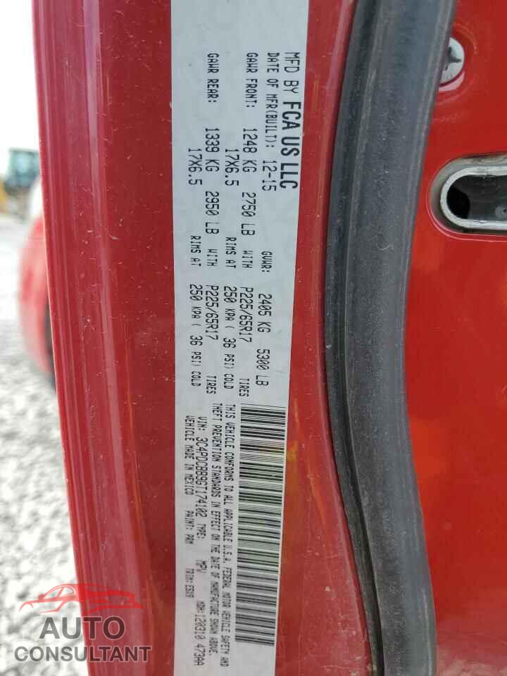 DODGE JOURNEY 2016 - 3C4PDCBB9GT174102