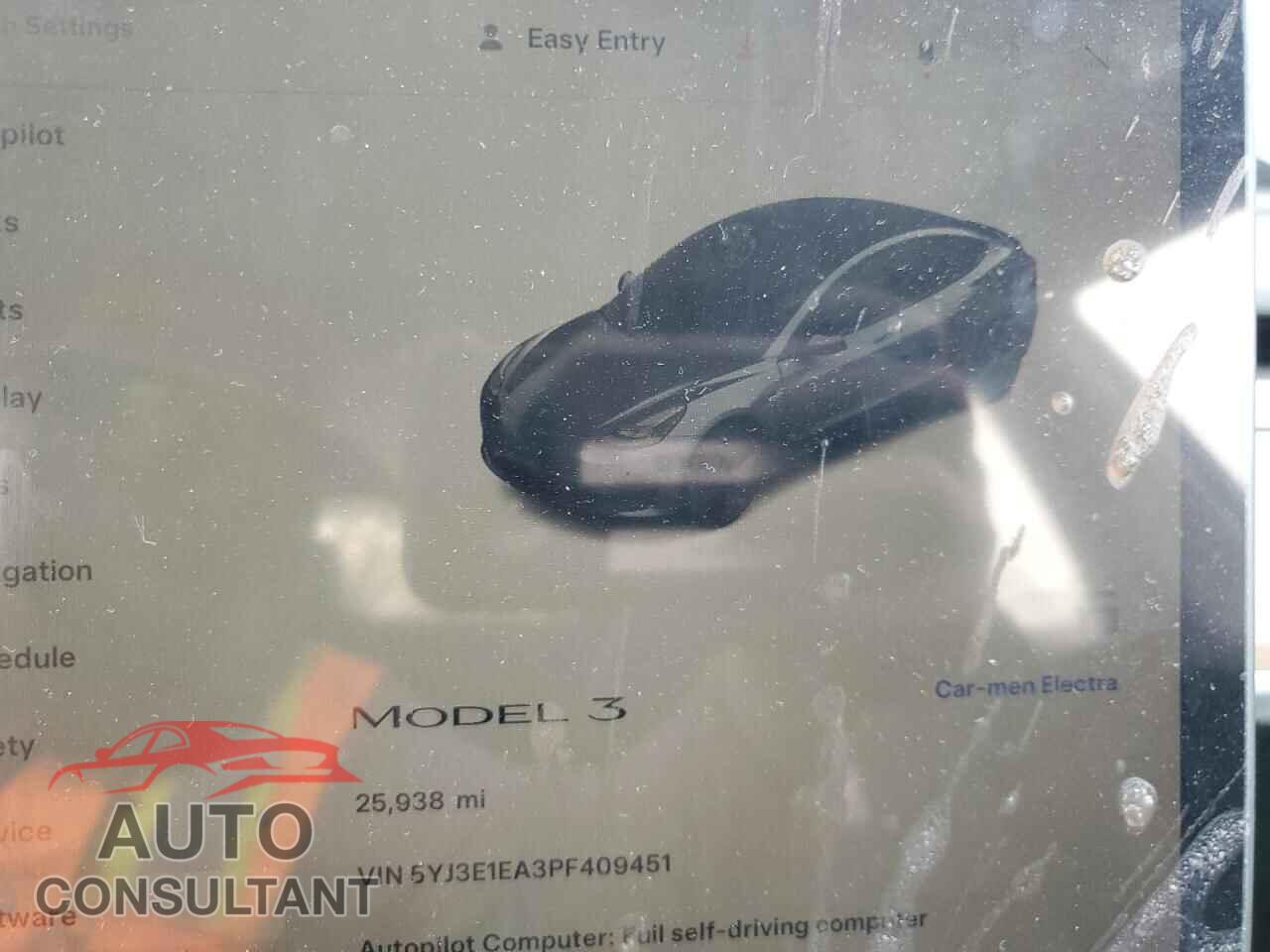 TESLA MODEL 3 2023 - 5YJ3E1EA3PF409451