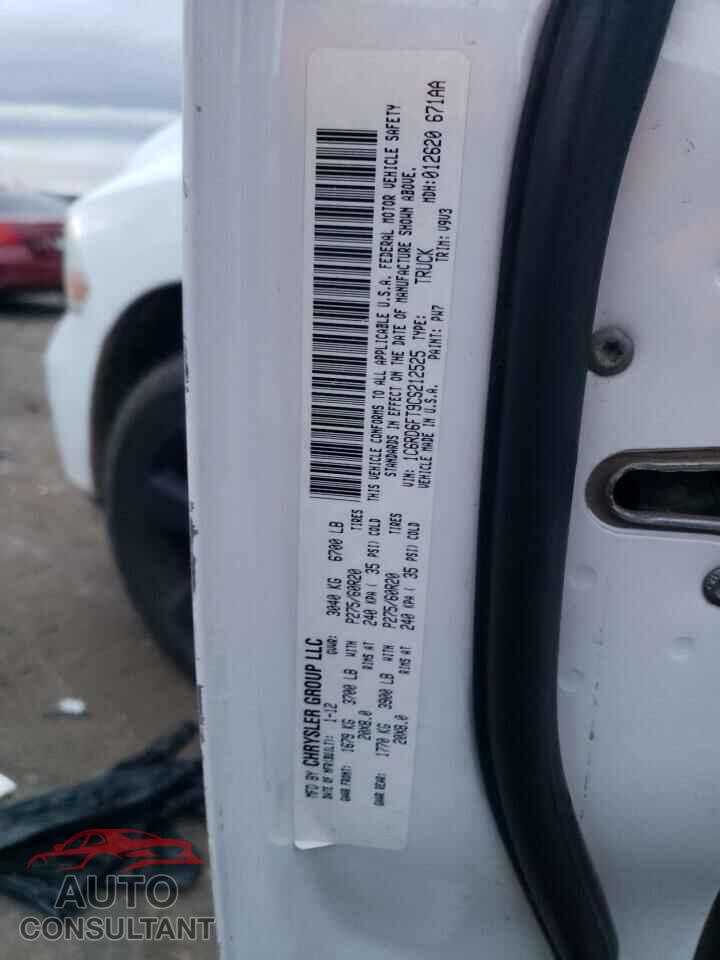 DODGE RAM 1500 2012 - 1C6RD6FT9CS212525
