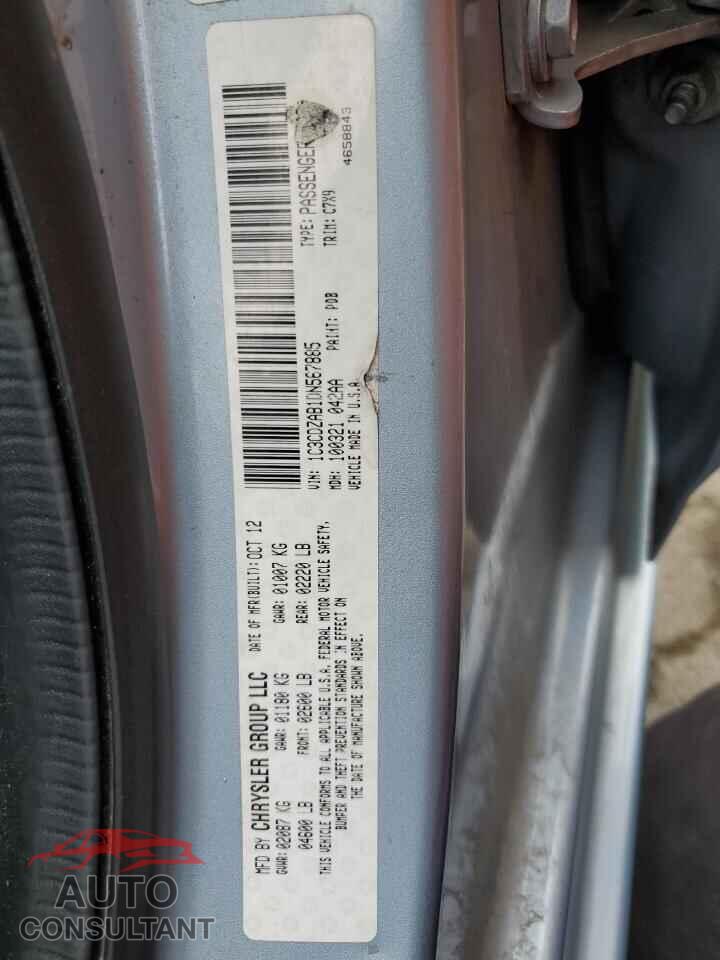 DODGE AVENGER 2013 - 1C3CDZAB1DN567885