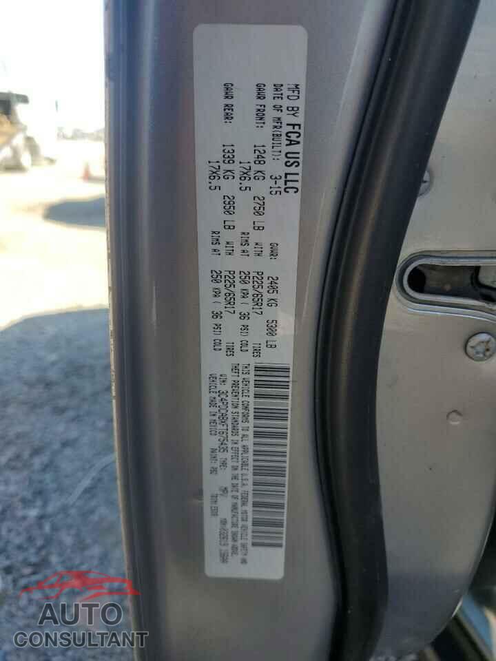 DODGE JOURNEY 2015 - 3C4PDCABXFT675435