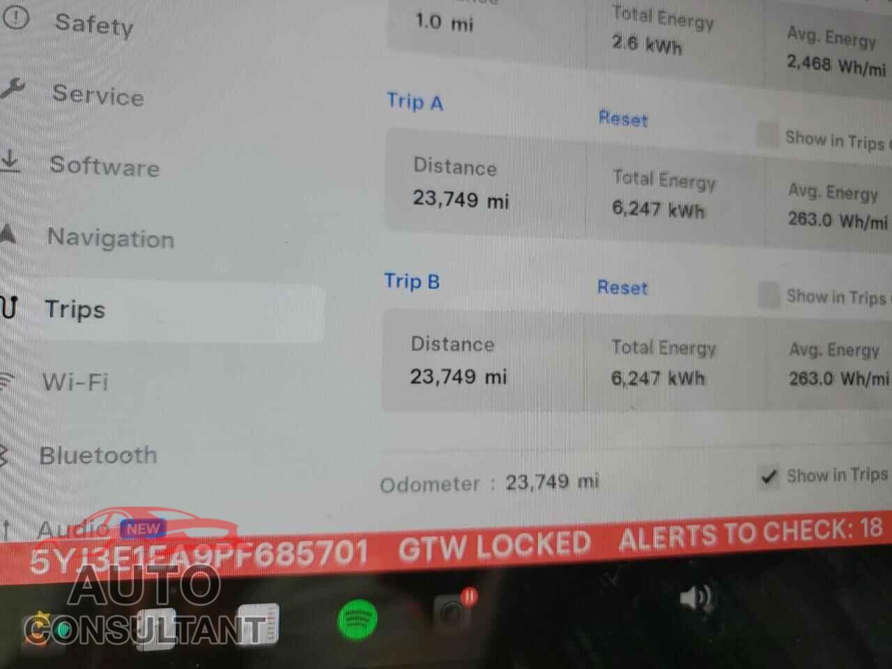 TESLA MODEL 3 2023 - 5YJ3E1EA9PF685701